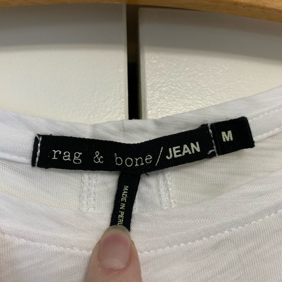 ❤️Rag & Bone Black White Stripe Tee T Shirt Tee M - Picture 4 of 6